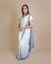 Green warali AADHYA saree set